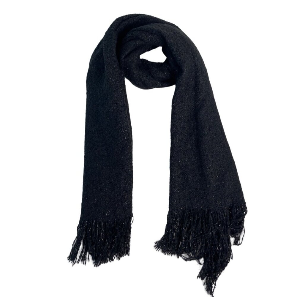 Covington Unisex Black Shawl Wrap Arround One Size New
